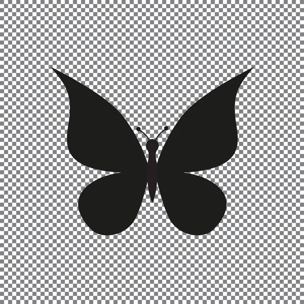 透明背景上的矢量图标蝴蝶 — 图库矢量图片