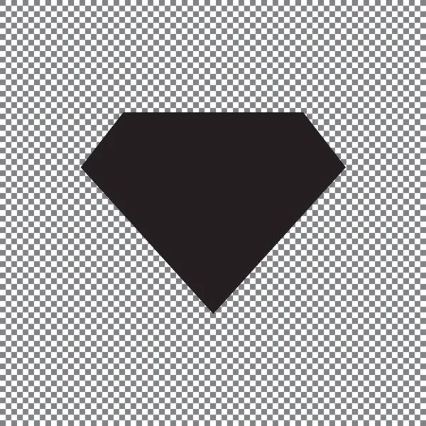 Diamant Icône Vectorielle Sur Fond Transparent — Image vectorielle