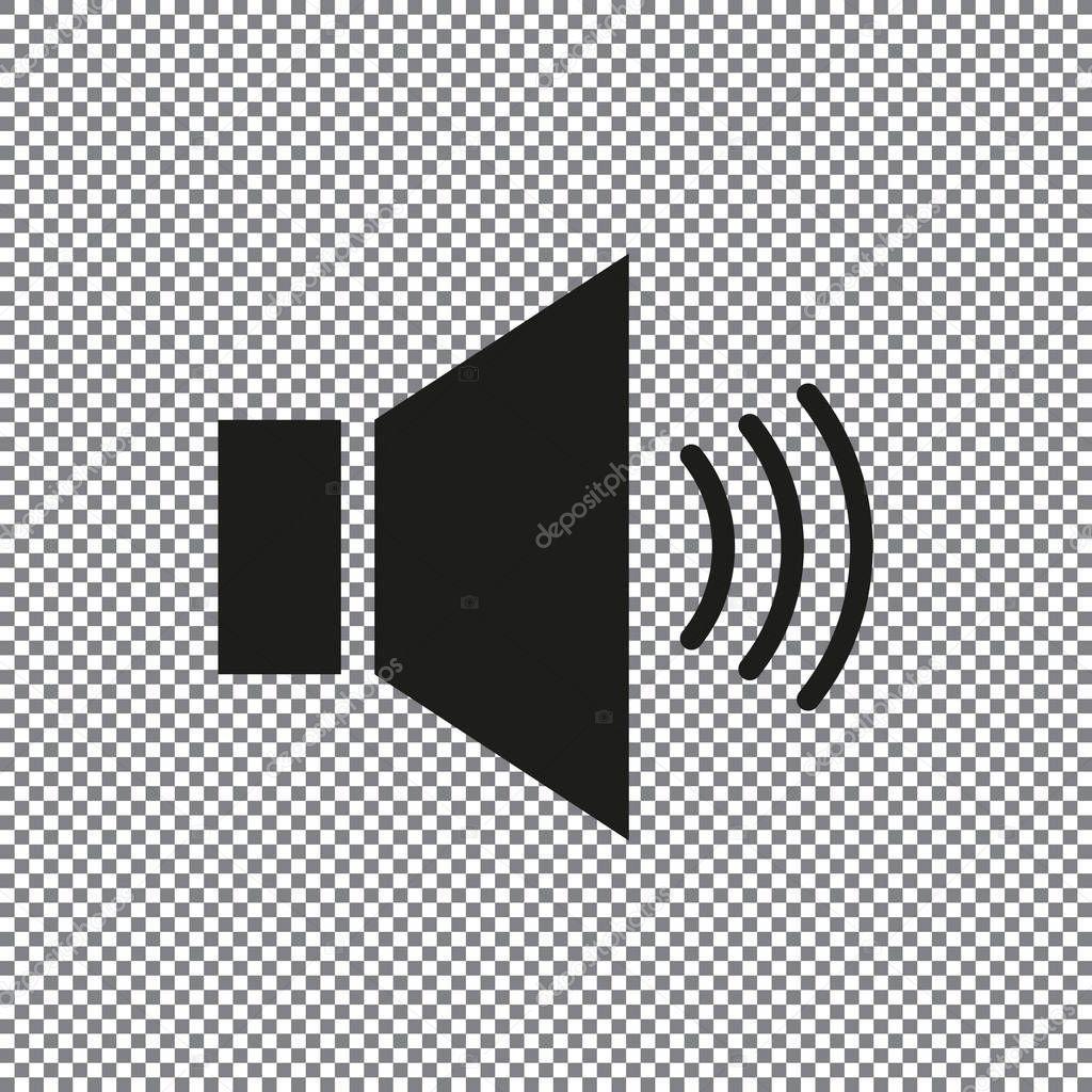 Vector icon sound on a transparent background
