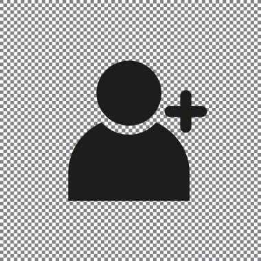 vektör simge eklemek insanlar şeffaf bir arka plan üzerinde