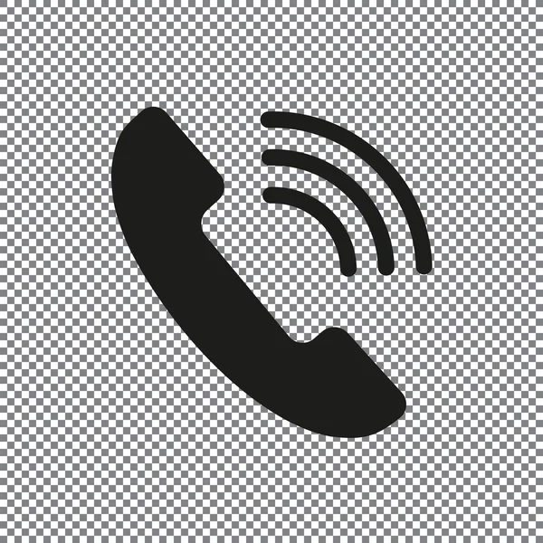 Vector Pictogram Telefoon Een Transparante Achtergrond — Stockvector