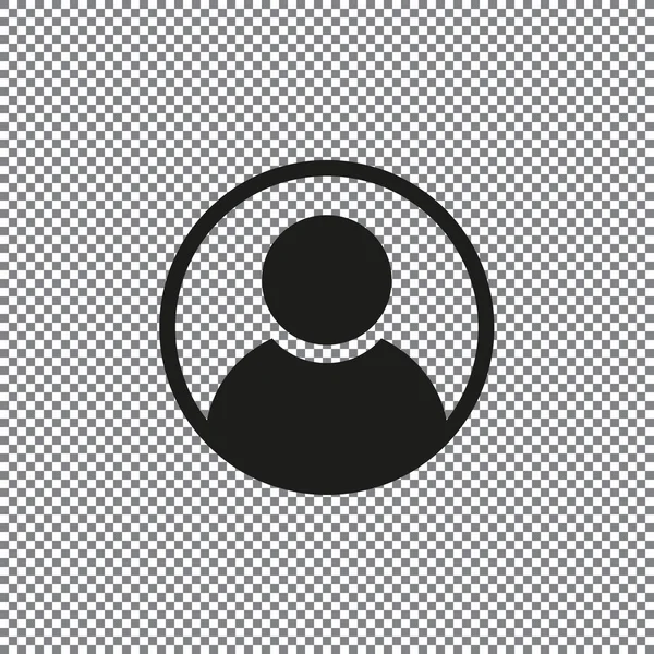Vektor Symbol Person Auf Transparentem Hintergrund — Stockvektor