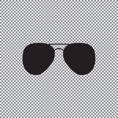 saydam arka plan vektör simgesine gözlük