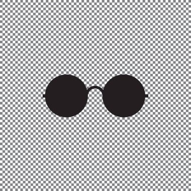 saydam arka plan vektör simgesine gözlük