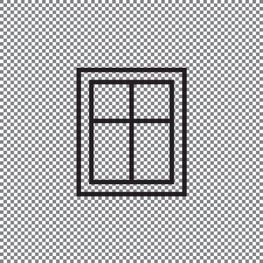 Vektör simge penceresinde saydam bir arka plan üzerinde