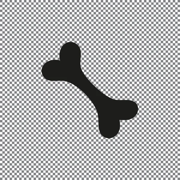 saydam bir arka plan üzerinde kemik satırı simgesi