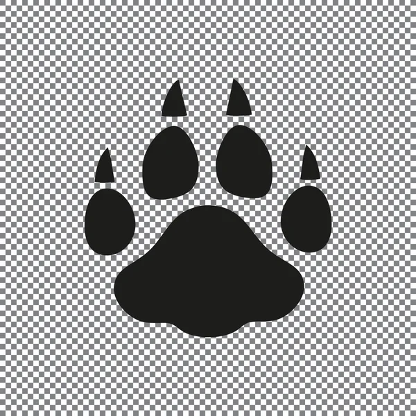 Paw Vector Icons Transparent Background — Stock Vector