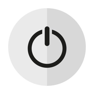 vektör simge güç dikey bir gölge bir zemin üzerine