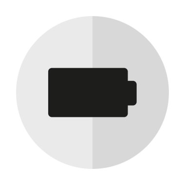 pil vektör simgesi dikey bir gölge bir zemin üzerine