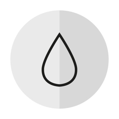 vektör simge damla dikey bir gölge bir zemin üzerine