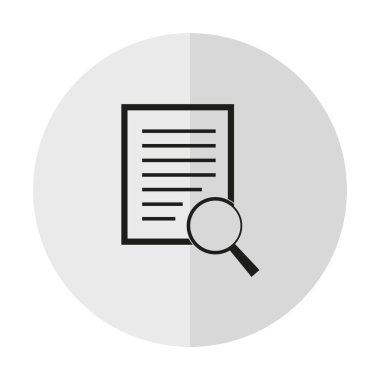 vektör simge belge dikey bir gölge bir zemin üzerine