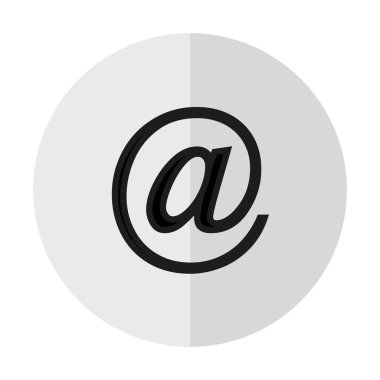 vektör simge posta dikey bir gölge bir zemin üzerine