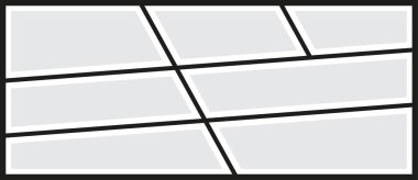 Vektör kare fotoğraf kolaj, resimler için şablonlar