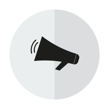 vektör simge hoparlör dikey bir gölge bir zemin üzerine