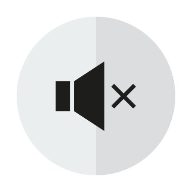 vektör simgeler dikey gölgeli arka plan üzerinde hoparlör