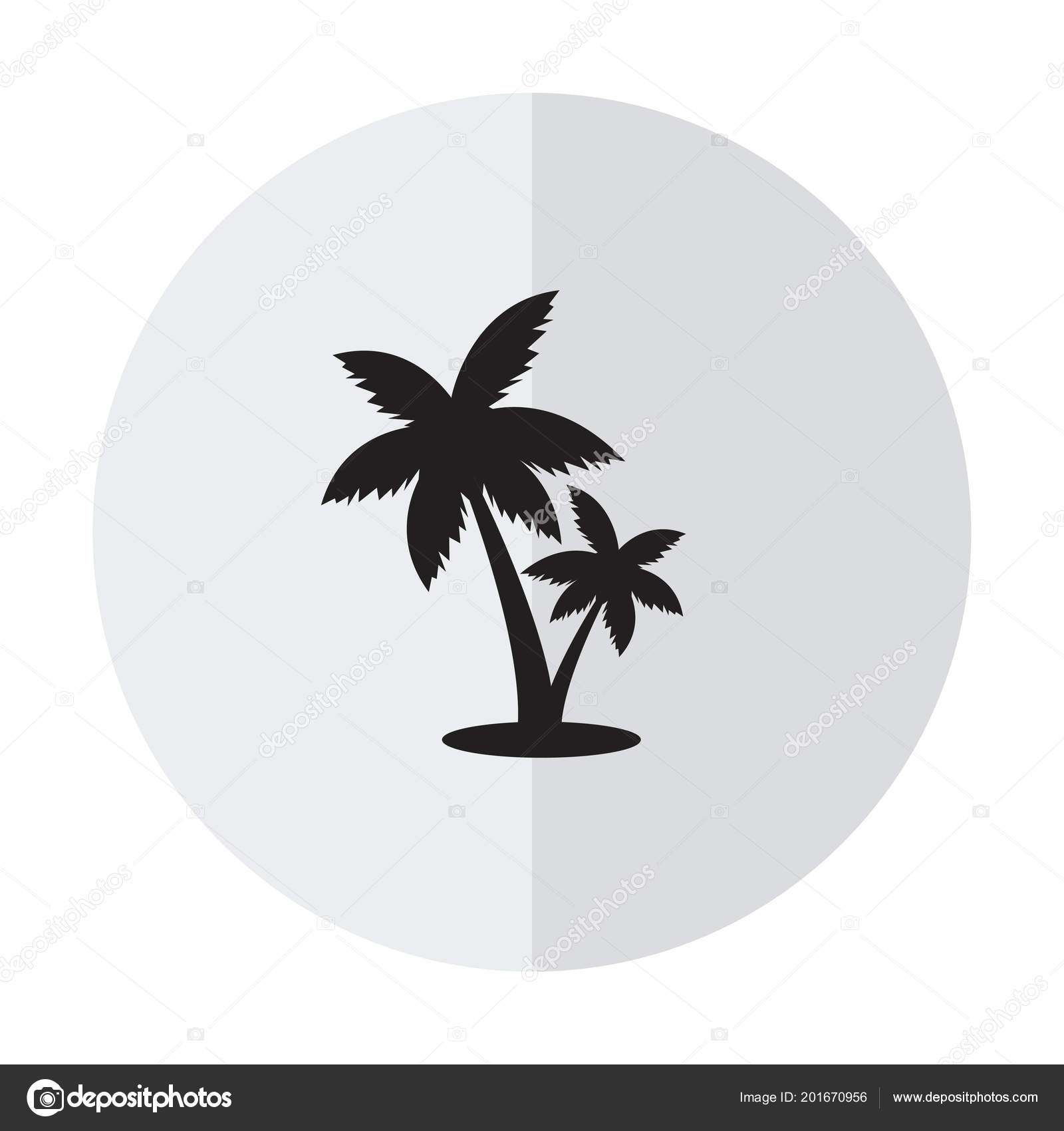 夏日复古沙滩旅游度假夕阳落日椰子树海边风景AI矢量插画设计素材, image size:1600x1700