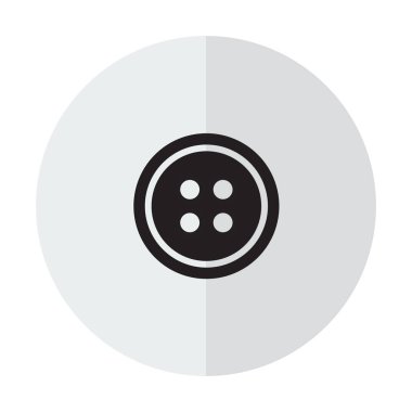 Dikey bir gölge bir zemin üzerine iğne ile kümesi giyim düğmesini