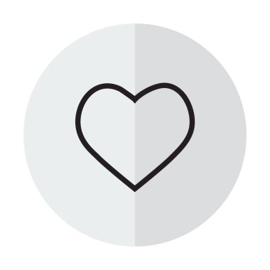 Vektör çizim simgeler kalp için Web sitesinde bir şeffaf arka plan