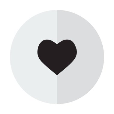 Vektör çizim simgeler kalp için Web sitesinde bir şeffaf arka plan