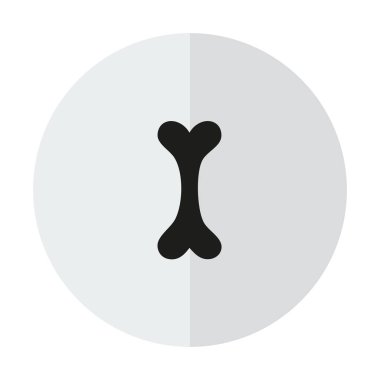 saydam bir arka plan üzerinde kemik satırı simgesi