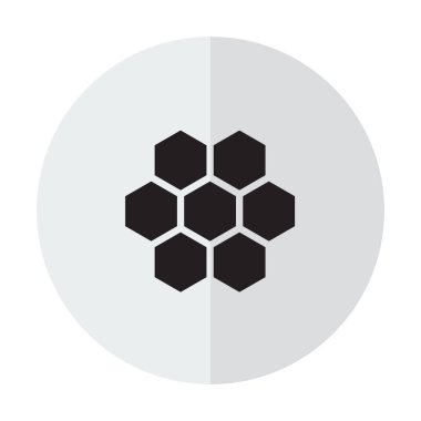 Arı peteğin vektör çizim şeffaf bir arka plan üzerinde