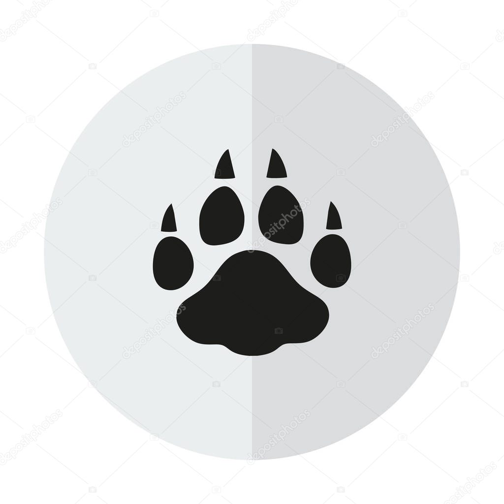 paw vector icons on a transparent background