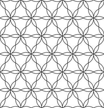 Sorunsuz siyah - beyaz geometrik desen