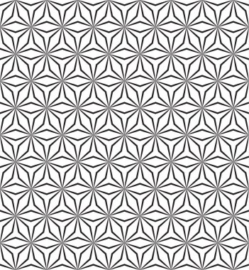 Sorunsuz siyah - beyaz geometrik desen