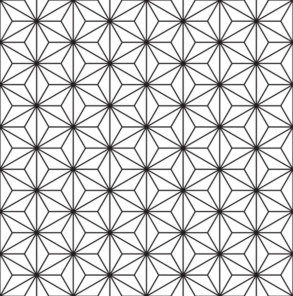 Naadloze zwart - witte geometrische patroon — Stockvector