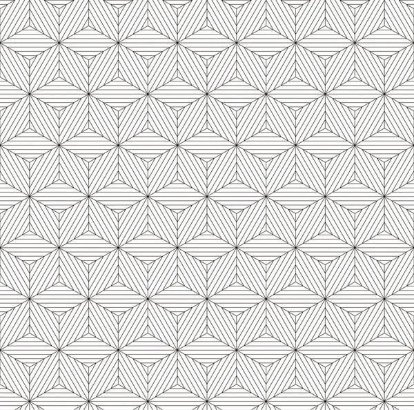 Illustration Vectorielle Motif Géométrique Noir Blanc Sans Couture — Image vectorielle