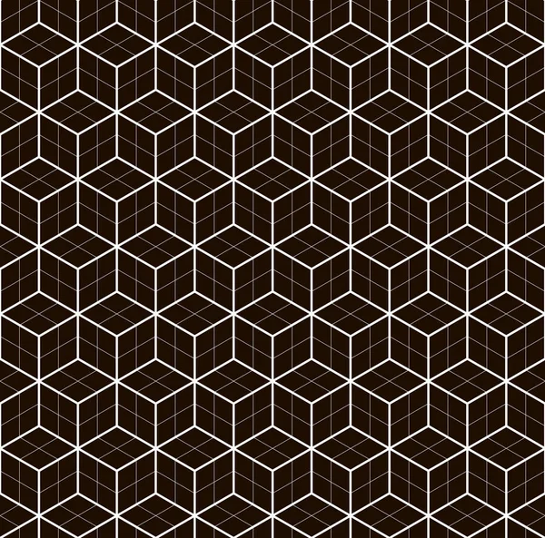 Nahtlose Schwarz Weiß Darstellung Geometrischer Mustervektoren — Stockvektor