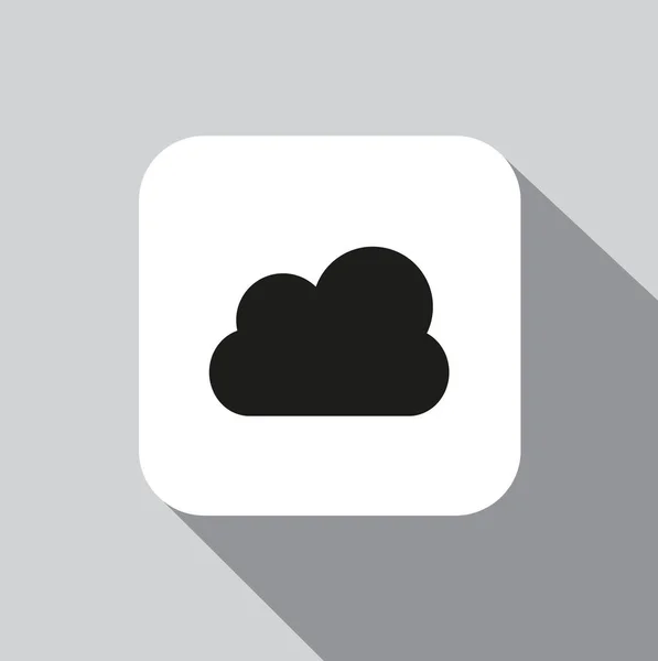 Vector Pictogram Wolk Weer — Stockvector