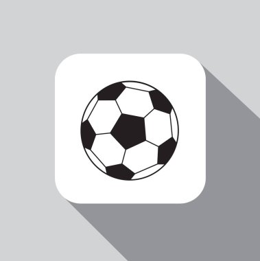 Vektör topu simgesini bir gölge bir zemin üzerine