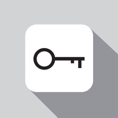 Vektör simge anahtarları bir gölge bir zemin üzerine