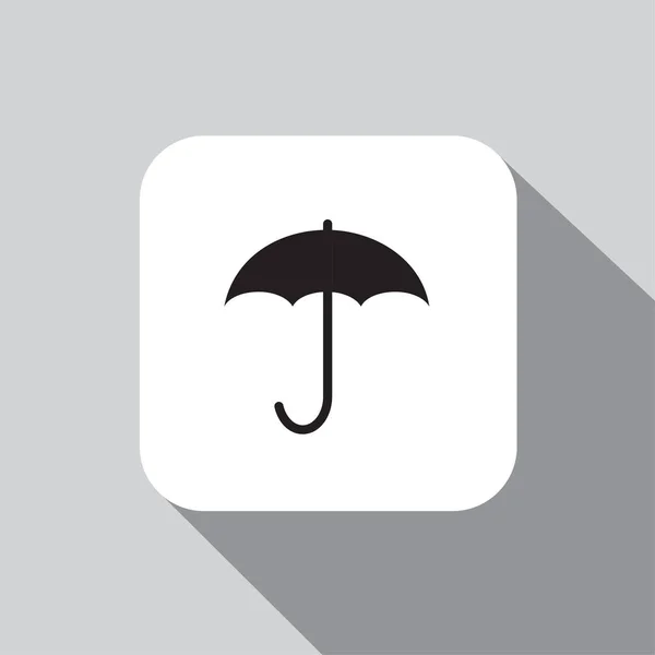 Vector Ícone Guarda Chuva Fundo Com Uma Sombra — Vetor de Stock