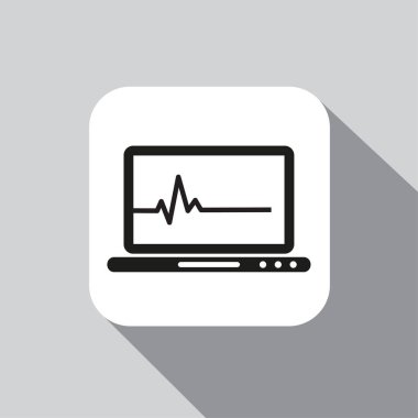 Tıbbi kayıt satırı simgesi.