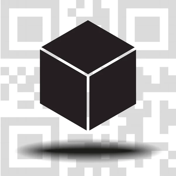 Icono Del Vector Cuadro Código Fondo — Archivo Imágenes Vectoriales
