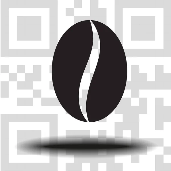Vecteur grains café icône — Image vectorielle
