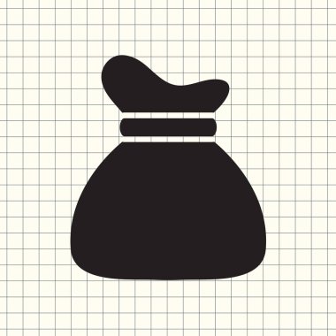 vektör simge para çantası