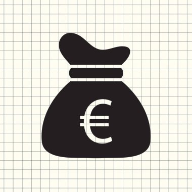 vektör simge para çantası