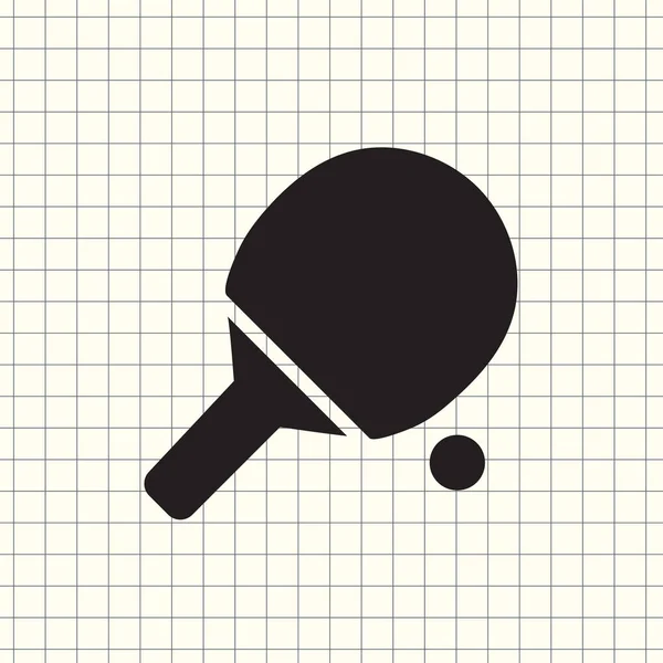 Vektor Symbol Tennisschläger — Stockvektor