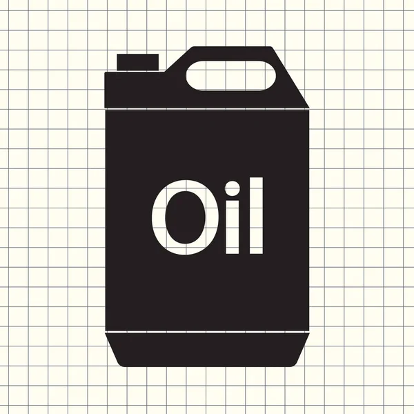 Vector Ikonen Bränsledunk Olja — Stock vektor