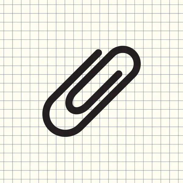 Papier Clip Icône Vectorielle — Image vectorielle
