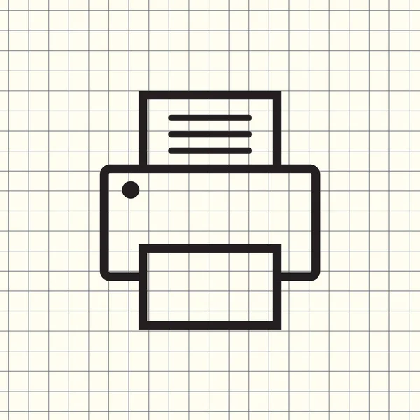 Fax Icône Web Conception Vectorielle — Image vectorielle