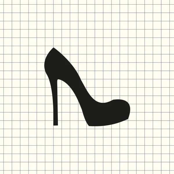Ikon Vektor Sepatu Perempuan - Stok Vektor
