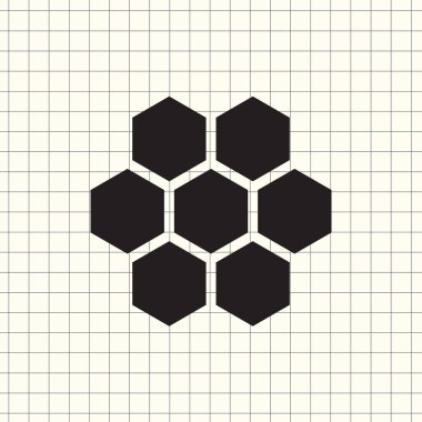 Arı peteğin vektör çizim