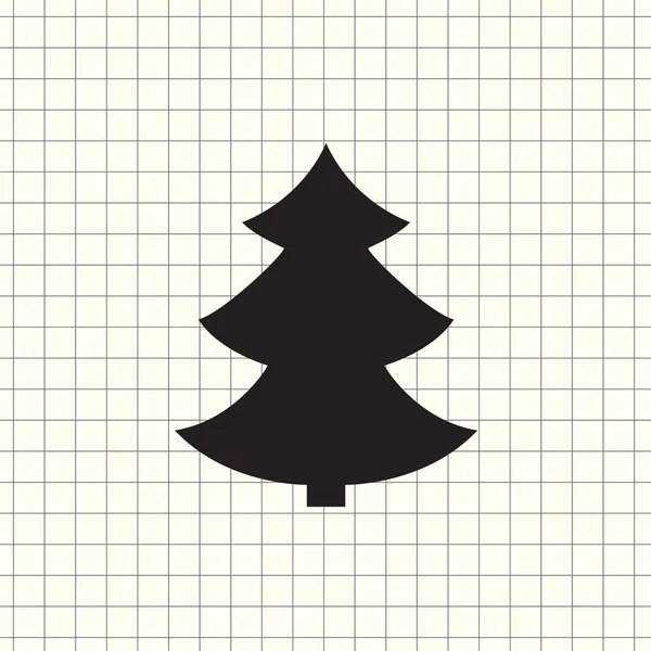 Vektor Symbol Weihnachtsbaum — Stockvektor