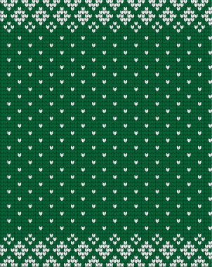 Örme Noel ve yeni yıl İskandinav tarzı, illüstrasyon model