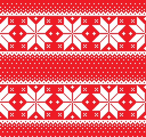 New Years Christmas pattern pixel vector illustration — Stock Vector