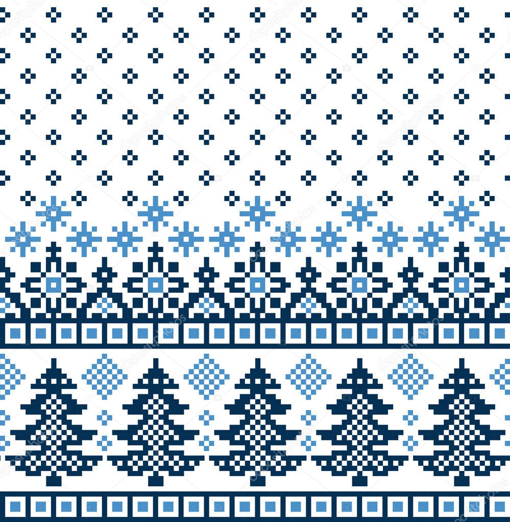 New Year's Christmas pattern pixel